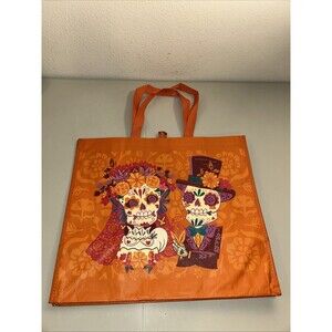 16x18 Dias De Los Muertos Day Of The Dead Skeletons Reusable Shopping Bag